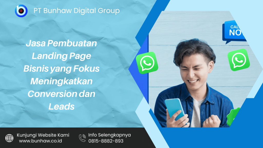 Jasa Pembuatan Landing Page Bisnis yang Fokus Meningkatkan Conversion dan Leads
