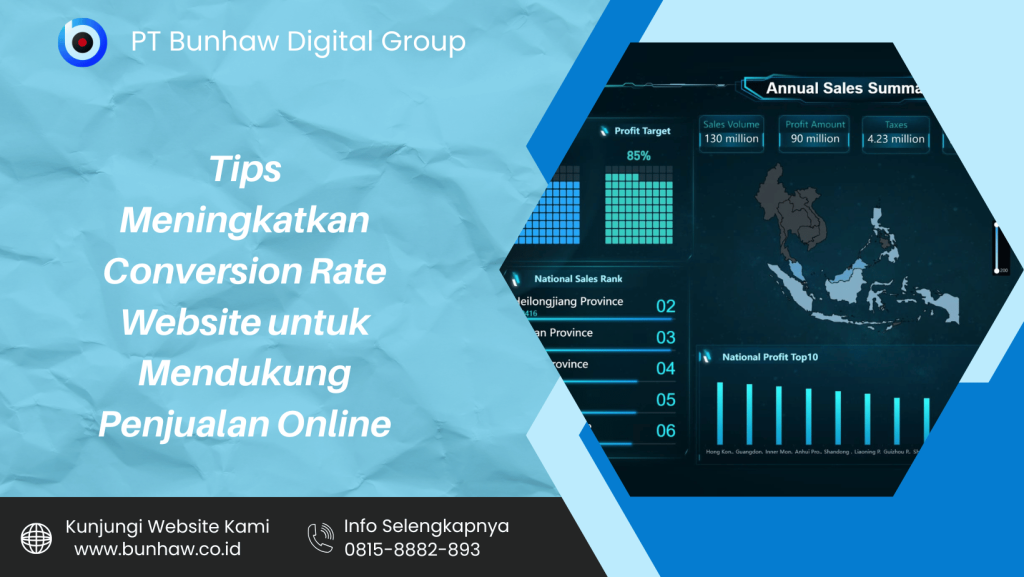Tips Meningkatkan Conversion Rate Website untuk Mendukung Penjualan Online