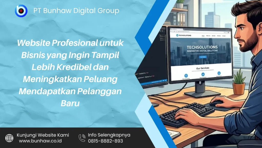 Website Profesional untuk Bisnis yang Ingin Tampil Lebih Kredibel dan Meningkatkan Peluang Mendapatkan Pelanggan Baru