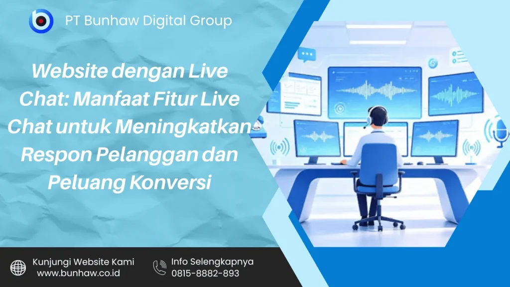 Website dengan Live Chat: Manfaat Fitur Live Chat untuk Meningkatkan Respon Pelanggan dan Peluang Konversi