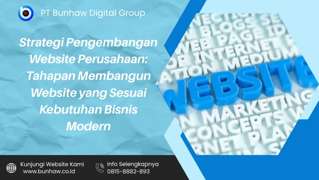 Strategi Pengembangan Website Perusahaan: Tahapan Membangun Website yang Sesuai Kebutuhan Bisnis Modern