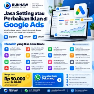 Jasa Setting & Perbaikan Google Ads Profesional